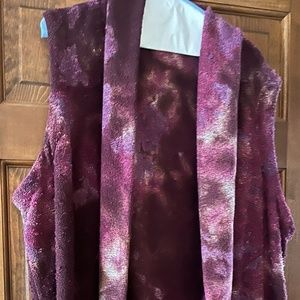 Art of Cloth Burgundy Duster/Open Front Tunic 3X